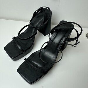 Forever 21 Black Platform Heels Size 10